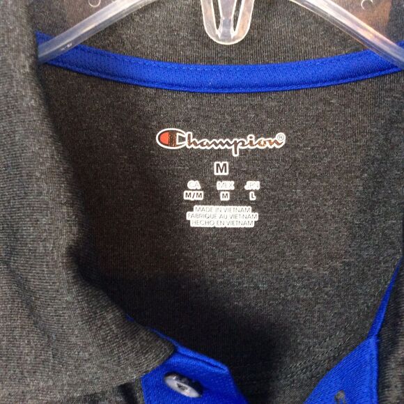 Champion NCAA Florida Gators Men’s Golf Polo Shirt Size M Gray/Blue Tailgating - Picture 2 of 8